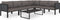 vidaXL - Hoekbank - sectioneel - met - linkerarmleuning - poly - rattan - antraciet