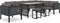 vidaXL - Hoekbank - sectioneel - met - linkerarmleuning - poly - rattan - antraciet