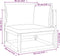 vidaXL - Hoekbank - sectioneel - met - taupe - kussens - massief - acaciahout