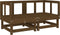 vidaXL - Hoekbanken - 2 - st - met - kussens - massief - grenenhout - honingbruin