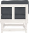 vidaXL - Hoekbanken - 2 - st - met - kussens - massief - grenenhout - wit
