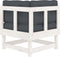 vidaXL - Hoekbanken - 2 - st - met - kussens - massief - grenenhout - wit