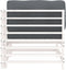 vidaXL - Hoekbanken - 2 - st - met - kussens - massief - grenenhout - wit