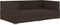 vidaXL - Hoekbanken - 2 - st - met - kussens - poly - rattan - bruin