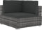 vidaXL - Hoekbanken - 2 - st - met - kussens - poly - rattan - grijs