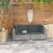 vidaXL - Hoekbanken - 2 - st - met - kussens - poly - rattan - grijs