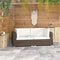 vidaXL - Hoekbanken - 2 - st - met - kussens - poly - rattan - grijs