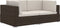 vidaXL - Hoekbanken - 2 - st - met - kussens - poly - rattan - grijs