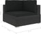 vidaXL - Hoekbanken - 2 - st - met - kussens - poly - rattan - zwart