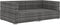 vidaXL - Hoekbanken - 2 - st - met - kussens - poly - rattan - zwart