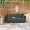 vidaXL - Hoekbanken - 2 - st - met - kussens - poly - rattan - zwart