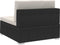 vidaXL - Hoekbanken - 2 - st - met - kussens - poly - rattan - zwart