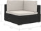 vidaXL - Hoekbanken - 2 - st - met - kussens - poly - rattan - zwart