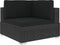 vidaXL - Hoekbanken - 2 - st - met - kussens - poly - rattan - zwart