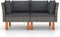 vidaXL - Hoekbanken - 2 - st - poly - rattan - en - massief - eucalyptushout