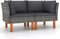 vidaXL - Hoekbanken - 2 - st - poly - rattan - en - massief - eucalyptushout