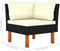 vidaXL - Hoekbanken - 2 - st - poly - rattan - en - massief - eucalyptushout
