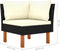 vidaXL - Hoekbanken - 2 - st - poly - rattan - en - massief - eucalyptushout