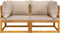 vidaXL - Hoekbanken - 2 - st - sectioneel - met - taupe - kussens - massief - acaciahout