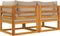 vidaXL - Hoekbanken - 2 - st - sectioneel - met - taupe - kussens - massief - acaciahout