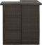 vidaXL - Hoekbartafel - 100x50x105 - cm - poly - rattan - bruin