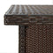 vidaXL - Hoekbartafel - 100x50x105 - cm - poly - rattan - bruin