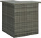 vidaXL - Hoekbartafel - 100x50x105 - cm - poly - rattan - grijs