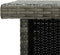 vidaXL - Hoekbartafel - 100x50x105 - cm - poly - rattan - grijs