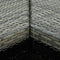vidaXL - Hoekbartafel - 100x50x105 - cm - poly - rattan - grijs