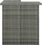 vidaXL - Hoekbartafel - 100x50x105 - cm - poly - rattan - grijs