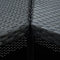 vidaXL - Hoekbartafel - 100x50x105 - cm - poly - rattan - zwart