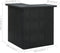 vidaXL - Hoekbartafel - 100x50x105 - cm - poly - rattan - zwart