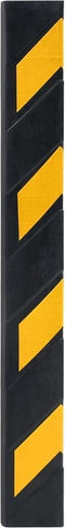 vidaXL Hoekbeschermers reflecterend 80 cm rubber 10 st