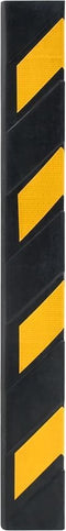 vidaXL Hoekbeschermers reflecterend 80 cm rubber 5 st