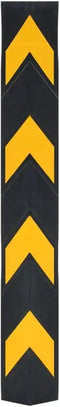 vidaXL Hoekbeschermers reflecterend 80 cm rubber 5 st