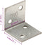 vidaXL-Hoekbeugels-150-stuks-30x25x30-mm-gegalvaniseerd-staal-2-mm-dik