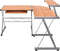 vidaXL - Hoekbureau - 132x112x99 - cm - bewerkt - hout - bruin