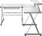 vidaXL - Hoekbureau - 132x112x99 - cm - bewerkt - hout - wit