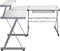 vidaXL - Hoekbureau - 132x112x99 - cm - bewerkt - hout - wit