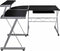 vidaXL - Hoekbureau - 132x112x99 - cm - bewerkt - hout - zwart