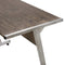 vidaXL - Hoekbureau - bewerkt - hout - bruin
