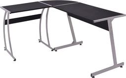 vidaXL - Hoekbureau - L-vormig - zwart