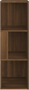 vidaXL - Hoekkast - 33x33x100 - cm - bewerkt - hout - bruin - eikenkleur