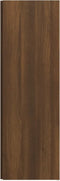 vidaXL - Hoekkast - 33x33x100 - cm - bewerkt - hout - bruin - eikenkleur