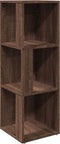 vidaXL - Hoekkast - 33x33x100 - cm - bewerkt - hout - bruin - eikenkleur