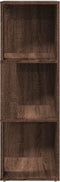vidaXL - Hoekkast - 33x33x100 - cm - bewerkt - hout - bruin - eikenkleur
