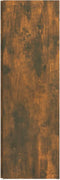 vidaXL - Hoekkast - 33x33x100 - cm - bewerkt - hout - gerookt - eikenkleurig
