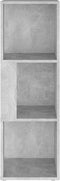 vidaXL - Hoekkast - 33x33x100 - cm - spaanplaat - betongrijs