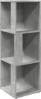 vidaXL - Hoekkast - 33x33x100 - cm - spaanplaat - betongrijs
