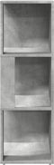 vidaXL - Hoekkast - 33x33x100 - cm - spaanplaat - betongrijs